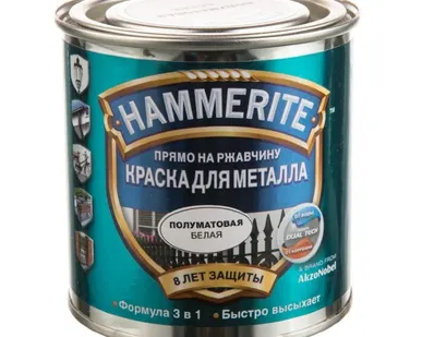 фото HAMMERITE КРАСКА ПОЛУМАТОВАЯ Хаммерайт