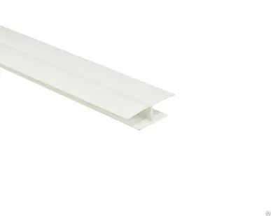 фото Элемент соединительный Н-обр., белый 3м. (паз 8 мм) Уп=30шт.