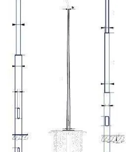 фото Опора граненая ОГКСф-1,3-9,0