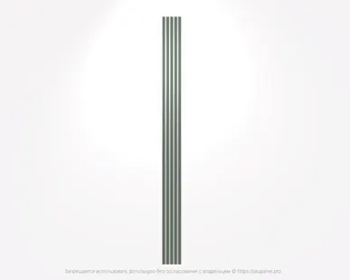 фото Акустическая реечная панель – Оливковый зеленый - Белый - 2400 мм - Целая