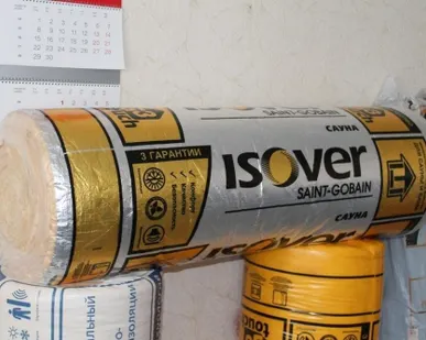 фото Утеплитель ИЗОВЕР САУНА рулон 12500х1200х50; 15 м2.