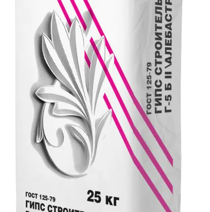 Фото №0 Гипс BARKRAFT строительный Г-5 Б II (фр. 1000), мешок 25 кг