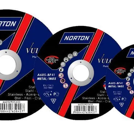 Фото №0 Круг отрезной по металлу 230х1,9x22,23 мм. NORTON VULCAN, 66252925436