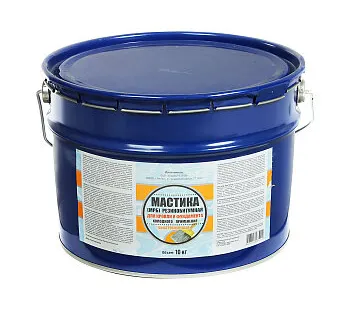 фото Мастика битумно-полимерная 10 кг ХозДвор, гидроизоляционная