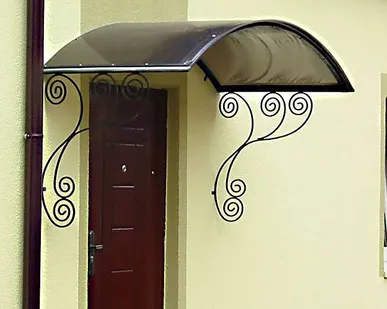 фото Козырек кованый КК-03