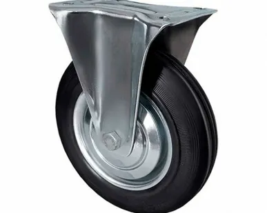 фото Колесо для тачки TECH-KREP Колесо промышленное Tech-Krep неповоротное D160 оцинкованная сталь 148529