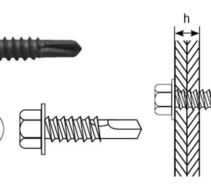 Фото №0 Самосверлящие шурупы ЛСТК для скрепления стальных профилей HD-R