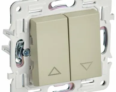 фото SKANDY Выключатель жалюзи 10А SK-V12B бежевый IEK