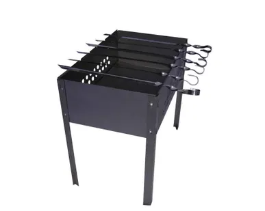 фото Мангал из металла с декором