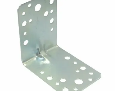 фото Уголок крепежный усиленный 90х90х65мм, толщина 2,5мм, оцинкованный 10шт