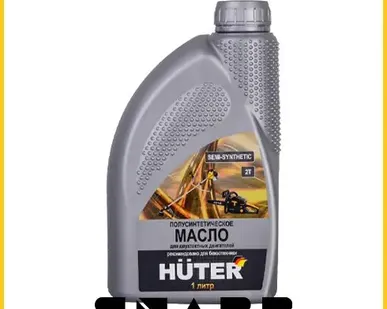 фото Масло 2Т полусинтетическое для двухтактных двигателей, для техники Huter, 1л