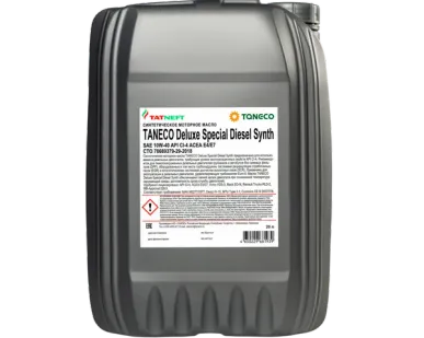 фото Масло моторное синтетическое TANECO Deluxe Special Diesel Synth 10W-40 20 л 10W-40