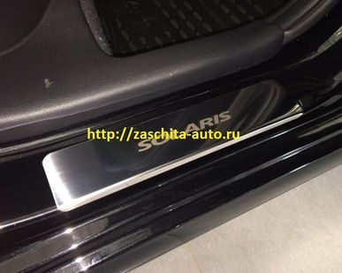 фото Накладки на пороги "HYUNDAI SOLARIS"