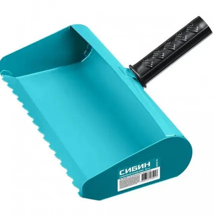 Фото №0 Кельма-ковш СИБИН с резиновой рукояткой 300 мм.