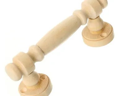 фото Ручка-скоба банная резная деревянная Т-140