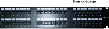 Фото №0 Патчпанель 19, 48xRJ45, UTP, Кат. 5е Lanmaster LAN-PP48UTP5E