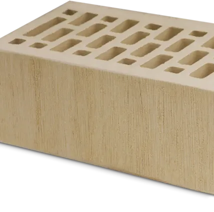 Фото №0 Кирпич утолщённый светло-бежевый Ретро Тростник Маркинский 250х120х88