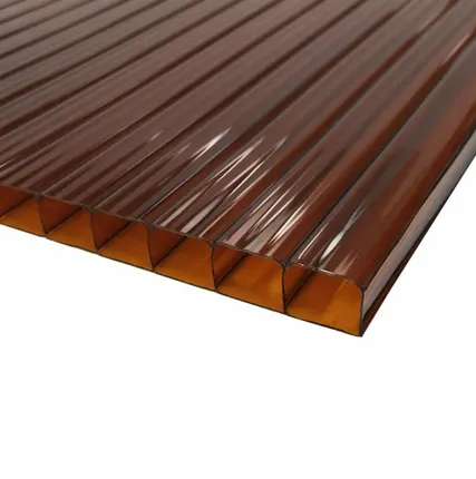 Фото №0 СОТОВЫЙ ПОЛИКАРБОНАТ ТЕРРАКОТ (2100*6000*6)