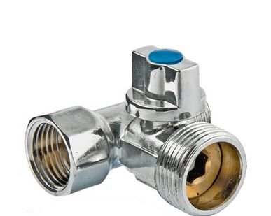 фото Кран шаровый VT256 1/2х3/4х1/2 для стиральной машины