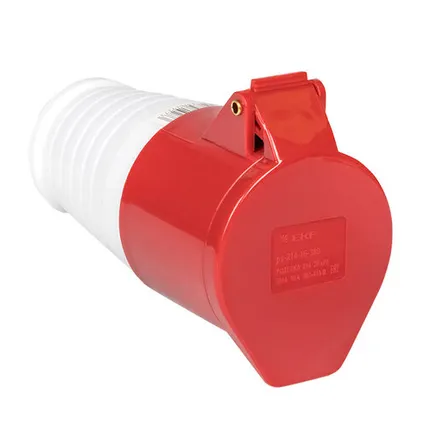 Фото №0 Розетка силовая 3-ф., 16А, 380В, IP44 (4-п, перенос.)...