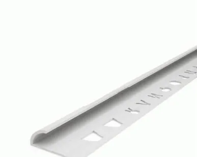 фото Угол наружный белый для кафеля 7мм 2.5м