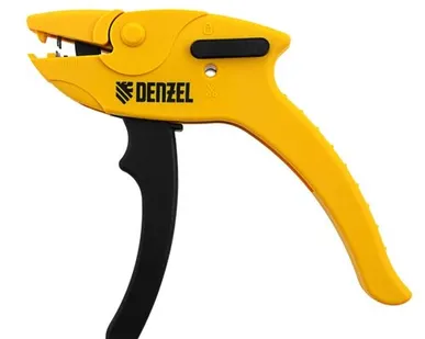 фото Щипцы для зачистки электропроводов 0.2-6 мм2 функция обрезания проводов max.до 0,8 мм Denzel