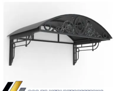 фото Козырек литой из чугуна 2