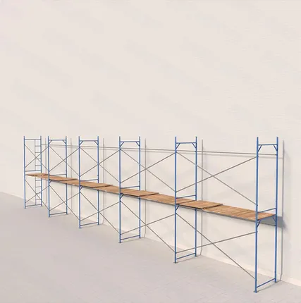 Фото №0 Леса рамные строительные ЛРСП-40 4х15 м (1 ярус под настил)