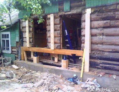 фото Замена венцов. Ремонт загородного дома