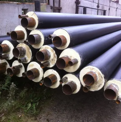 Фото №0 Труба ППУ ПЭ бесшовная труба сталь 09Г2С д=76х3,5/160 мм