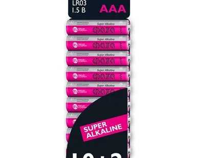 фото Элемент питания алкалиновый LR03 Super Alkaline SBL-10+2 (уп.12шт) ФАZА 2854612