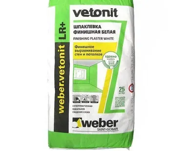 фото Шпаклёвка ВЕТОНИТ ЛР + (25кг) (48шт)