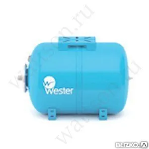 Фото №0 Wester, Гидроаккумулятор Горизонтальный Wao 80 Л / 10 Бар (Сменная Мембрана