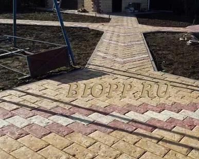 фото Мощение брусчаткой