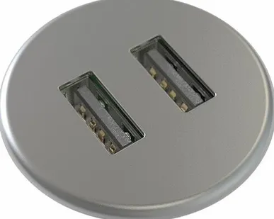 фото Розетка Kondator 935-PM30G, встраиваемая, антрацит
