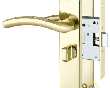 фото Ручка защёлка межкомнатная врезная SET F3013 GP/SG Золото