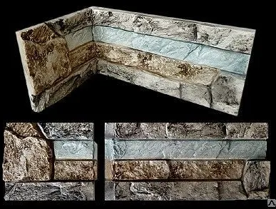 фото Арт. 22334 Сланец "АППАЛАЧИ" Внутренний угол Серо-зеленый