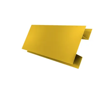 фото Планка H-образная Экобрус Grand Line 0,45 PE с пленкой RAL 1018 цинково-желтый