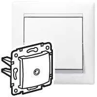 фото Розетка телевизионная TV СП Valena 2400МГц механизм бел. (DIY-упак.) Leg 694284