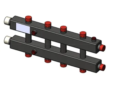фото Гидравлический коллектор ZOTA горизонтальный, 5 контуров