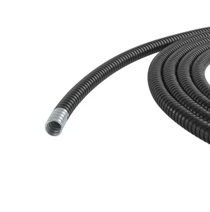 Фото №0 ДКС Металлорукав DN 12мм в герметичной ПВХ изоляции, Dвн 12,0 мм, Dнар 16,0, 50 м, цвет чёрный