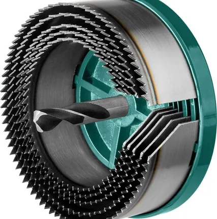 Фото №0 Пила сегментная наборная KRAFTOOL по дереву, 5 полотен: 68-74-80-90-100x32 мм