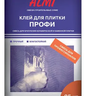 фото Клей для плитки АЛМИ ПРОФИ 25 кг
