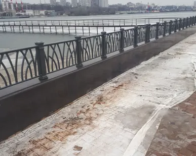 фото Ограждение чугунное