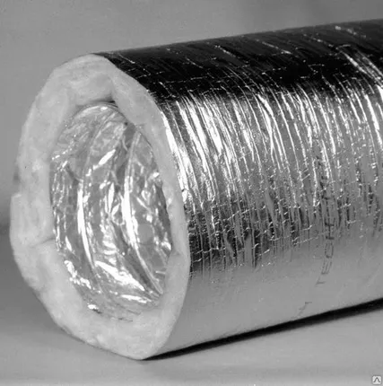 Фото №0 Воздуховод гофрированный гибкий изолированный ISO D406мм (10м)