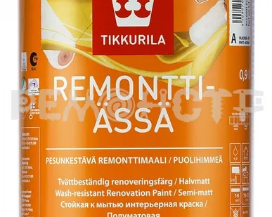 фото Краска интер  0,9л база С лат п/мат Tikkurila REMONTTI-ASSA (3) (ЭК) зз П