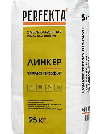 Фото №0 Смесь кладочная теплоизоляционная Линкер Термо Профит, 25 кг
