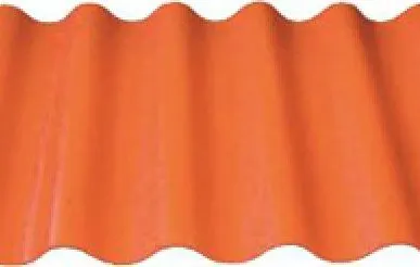 фото Шифер 7 волновой оранжевый 1750х980х5,8мм 22кг (палет 100шт) ГОСТ