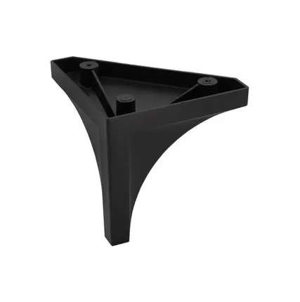 Фото №0 Опора меб. пласт. B-10 h110 угловая черный матовый AKS