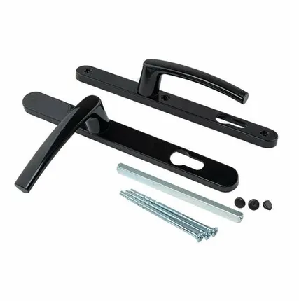 Фото №0 Гарнитур нажимной с подпружиниванием Mezut 25/92 (3 винта) чёрный RAL9005